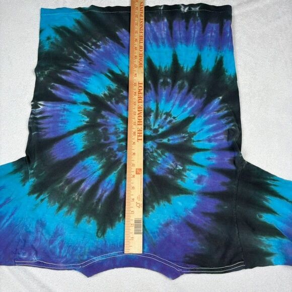 Vintage 90s Liquid Blue Grateful Dead Tie Dye Dancing Skeletons Shirt L USA - Picture 7 of 9